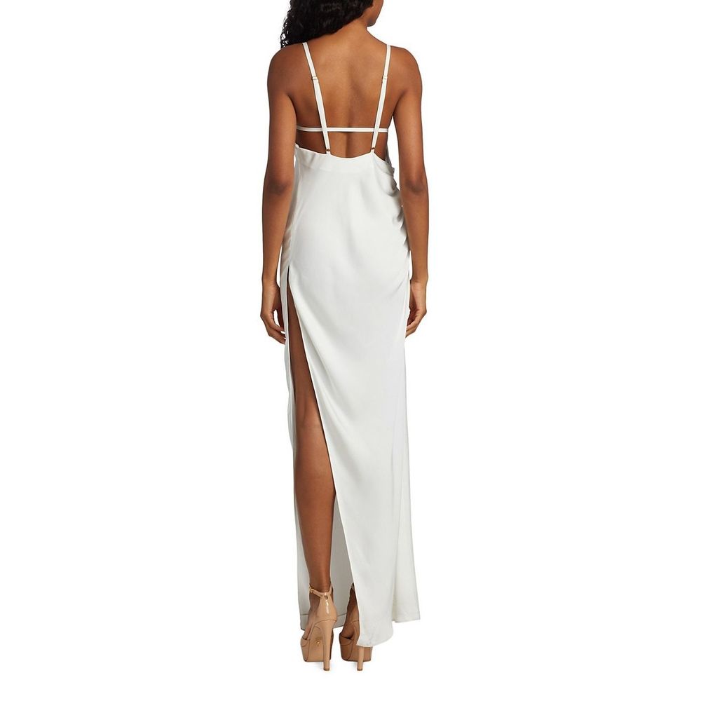 Ramy Brook Marie Cowlneck Evening Gown US 10 $545 - Picture 4 of 9
